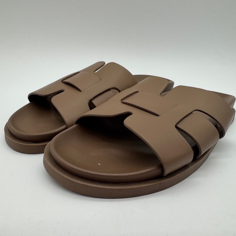 32 Degrees Cool Womens H-Band Slide Sandals Brown Size 8 Casual Summer Beach